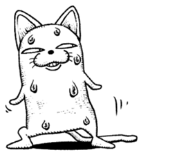 Standing cat sticker #6085515