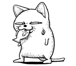 Standing cat sticker #6085519