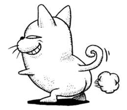 Standing cat sticker #6085527