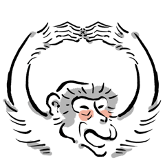 Animal-Caricature "monkey"