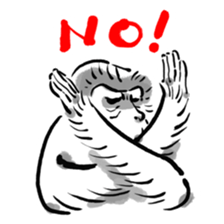 Animal-Caricature "monkey" sticker #6085609