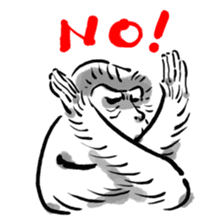 Animal-Caricature "monkey" sticker #6085609