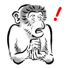 Animal-Caricature "monkey" sticker #6085610