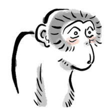 Animal-Caricature "monkey" sticker #6085616