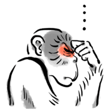 Animal-Caricature "monkey" sticker #6085618