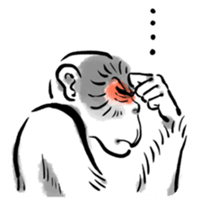 Animal-Caricature "monkey" sticker #6085618