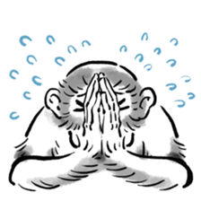 Animal-Caricature "monkey" sticker #6085625