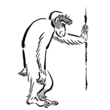 Animal-Caricature "monkey" sticker #6085626