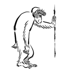Animal-Caricature "monkey" sticker #6085626