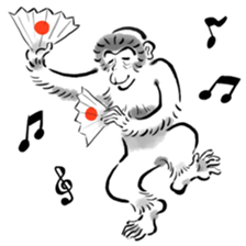 Animal-Caricature "monkey" sticker #6085627