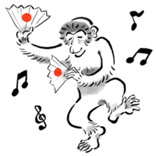 Animal-Caricature "monkey" sticker #6085627