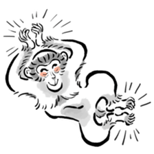 Animal-Caricature "monkey" sticker #6085628