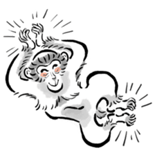 Animal-Caricature "monkey" sticker #6085628