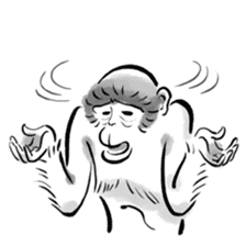 Animal-Caricature "monkey" sticker #6085631