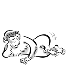 Animal-Caricature "monkey" sticker #6085633