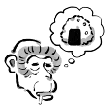 Animal-Caricature "monkey" sticker #6085635