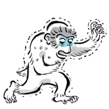 Animal-Caricature "monkey" sticker #6085636