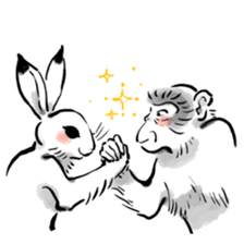 Animal-Caricature "monkey" sticker #6085637