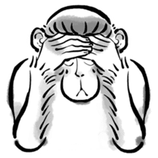 Animal-Caricature "monkey" sticker #6085644