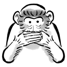 Animal-Caricature "monkey" sticker #6085646