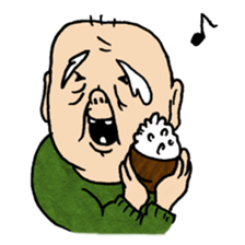 Grandfather and dog sticker #6086808