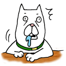 Grandfather and dog sticker #6086811