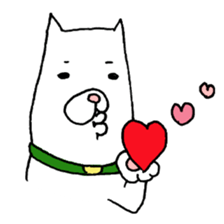 Grandfather and dog sticker #6086812