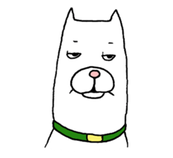 Grandfather and dog sticker #6086813