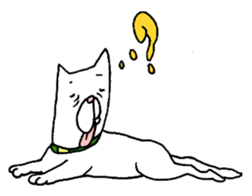 Grandfather and dog sticker #6086815