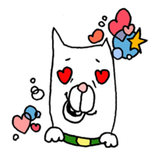 Grandfather and dog sticker #6086816