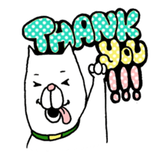 Grandfather and dog sticker #6086822