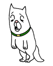 Grandfather and dog sticker #6086829