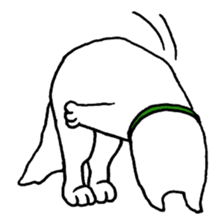 Grandfather and dog sticker #6086830