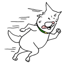 Grandfather and dog sticker #6086835