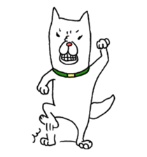 Grandfather and dog sticker #6086840