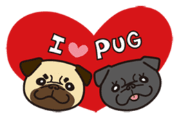 It's same with a pugs every day! sticker #6087368
