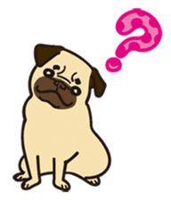 It's same with a pugs every day! sticker #6087373