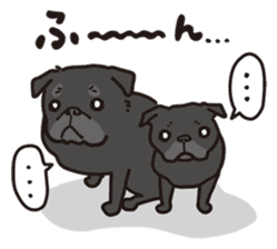 It's same with a pugs every day! sticker #6087377