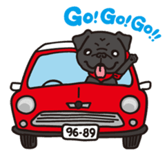It's same with a pugs every day! sticker #6087396
