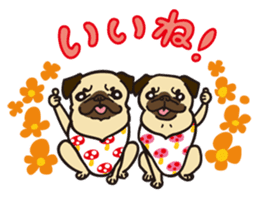 It's same with a pugs every day! sticker #6087398