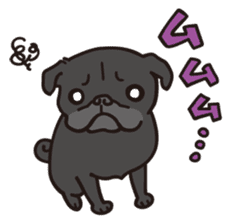 It's same with a pugs every day! sticker #6087401