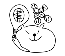 Conversation in Tennis sticker #6087571