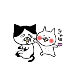 uzakawa drooping eyes cat  with kitty sticker #6087769
