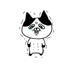 uzakawa drooping eyes cat  with kitty sticker #6087780