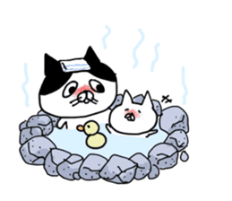 uzakawa drooping eyes cat  with kitty sticker #6087803