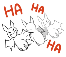 Black Bat and White Bat sticker #6088715