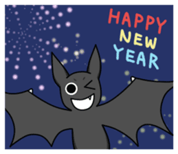 Black Bat and White Bat sticker #6088735