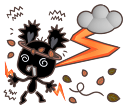 Hare Hooray - Pink Bunny with Leaf Crown sticker #6089757