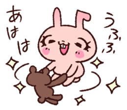 pinkie rabbit sticker #6090066