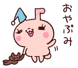 pinkie rabbit sticker #6090081